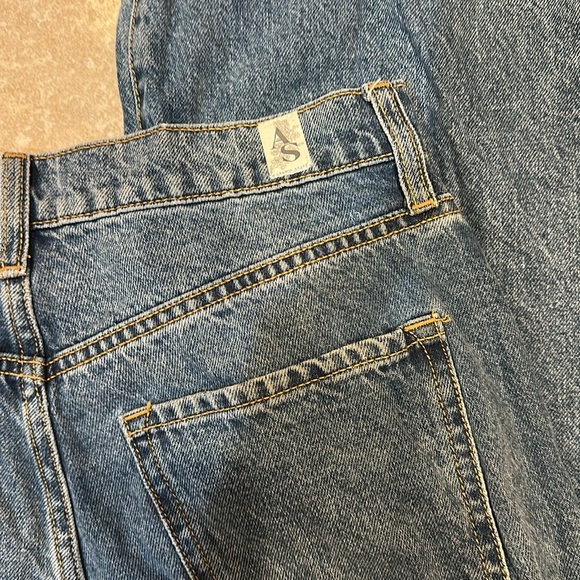 Altar'd State Wide Leg Destroyed Knee Jeans 26 - Picture 7 of 7